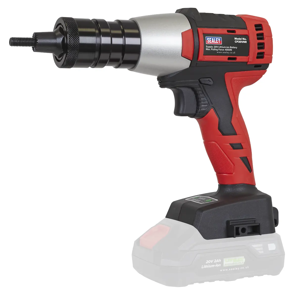 Sealey Sv20 Series Brushless Cordless Nut Riveter 20V - Body Only Cp20vnr 1