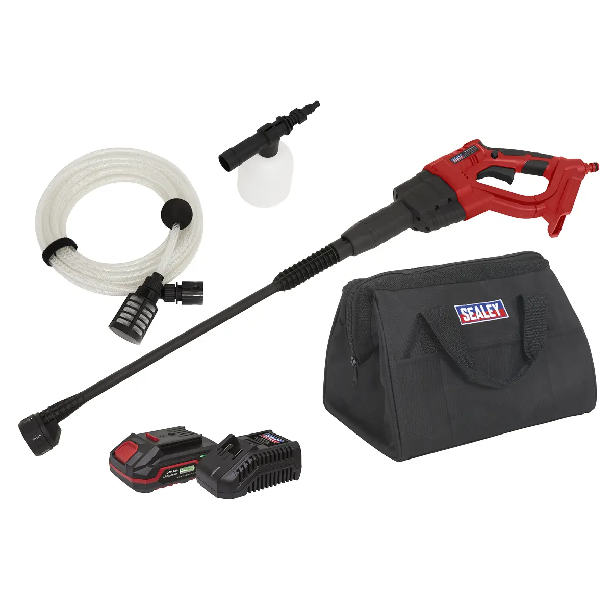Sealey Sv20 Series 22Bar Cordless Pressure Washer Kit 20V 2Ah Cp20vpwkit1 1