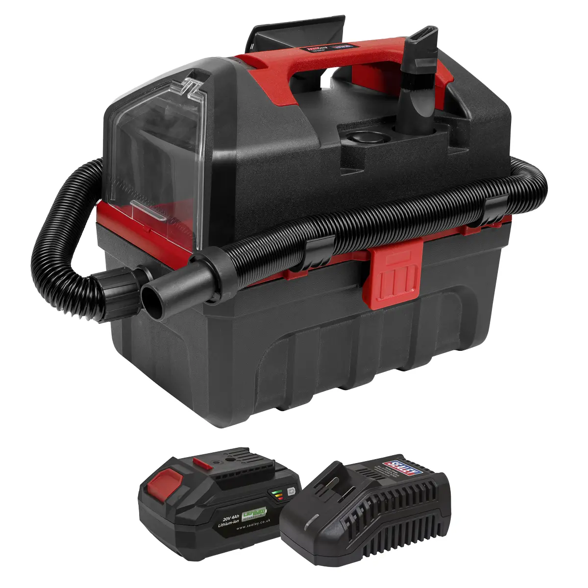 Sealey Sv20 Series 10L Cordless Wet & Dry Vacuum Kit 20V 4Ah Cp20vwdvkit1 1