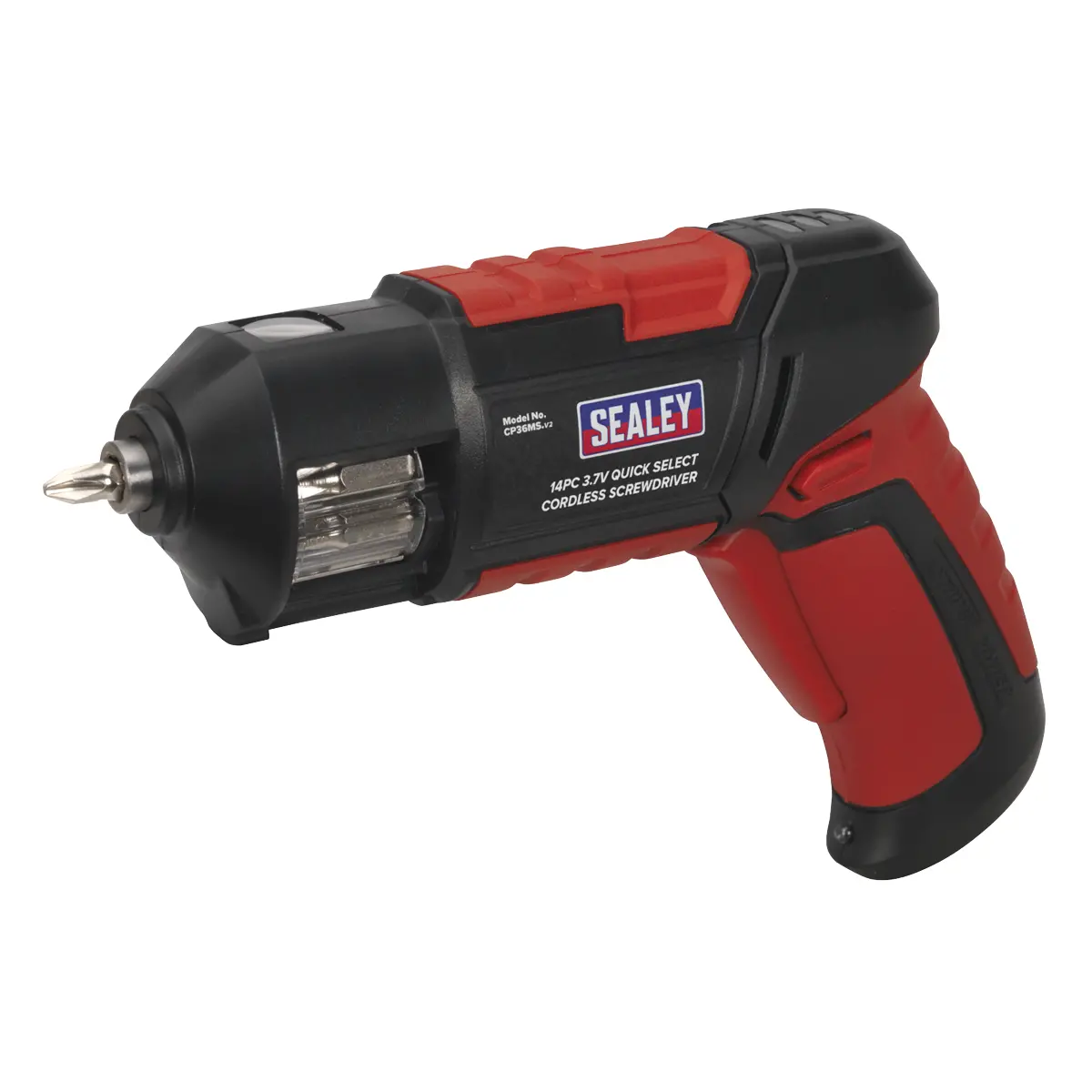 Sealey Cordless Quick Select Screwdriver 3.7V 14Pc Cp36ms 1