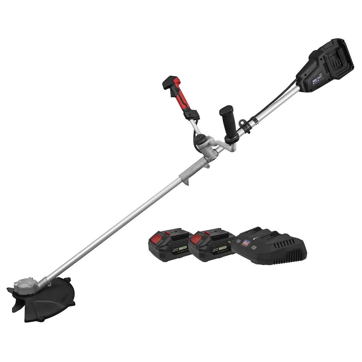 Sealey Cordless Brush Cutter & Trimmer Kit 40V 4Ah Sv20 Series 35Cm Cp40vbckit 1