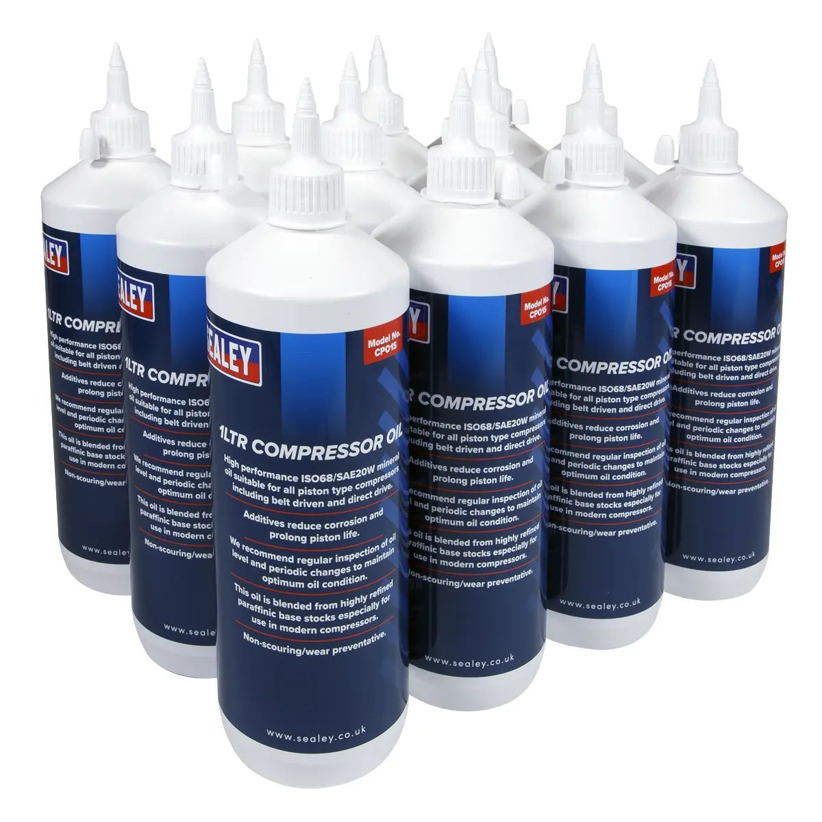 Sealey Compressor Oil 1L - Pack Of 12 Cpo/1 1