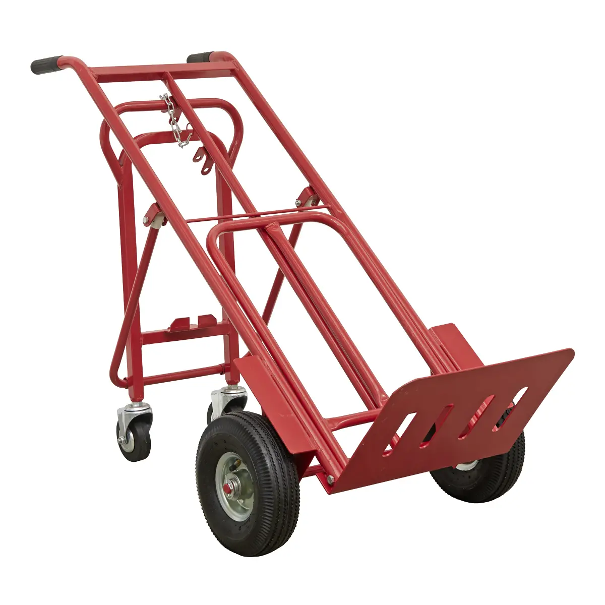 Sealey 3-In-1 Sack Truck With Pneumatic Tyres 250Kg Capacity Cst989 1
