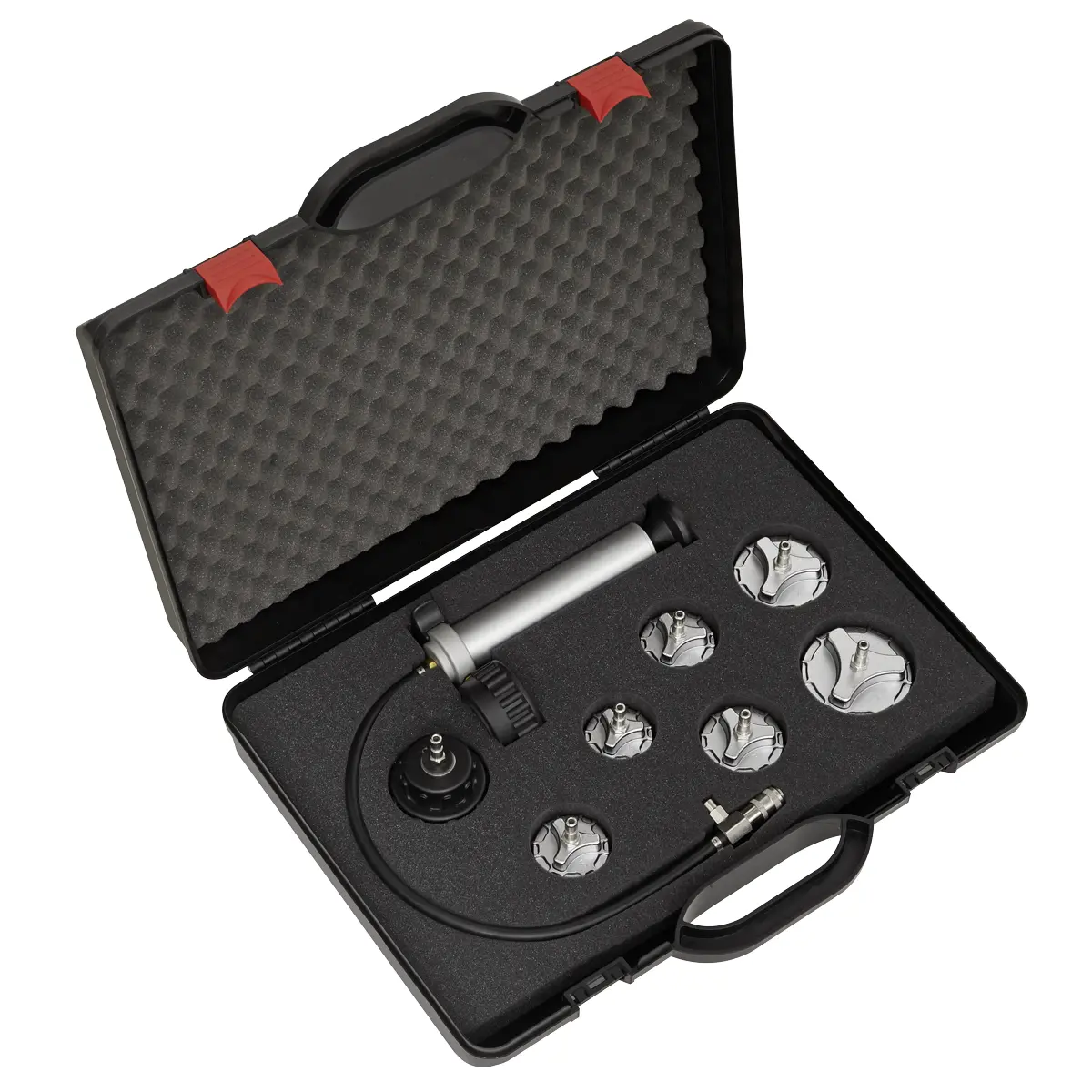 Sealey Commercial Cooling System Pressure Test Kit 7Pc Cv0011 1