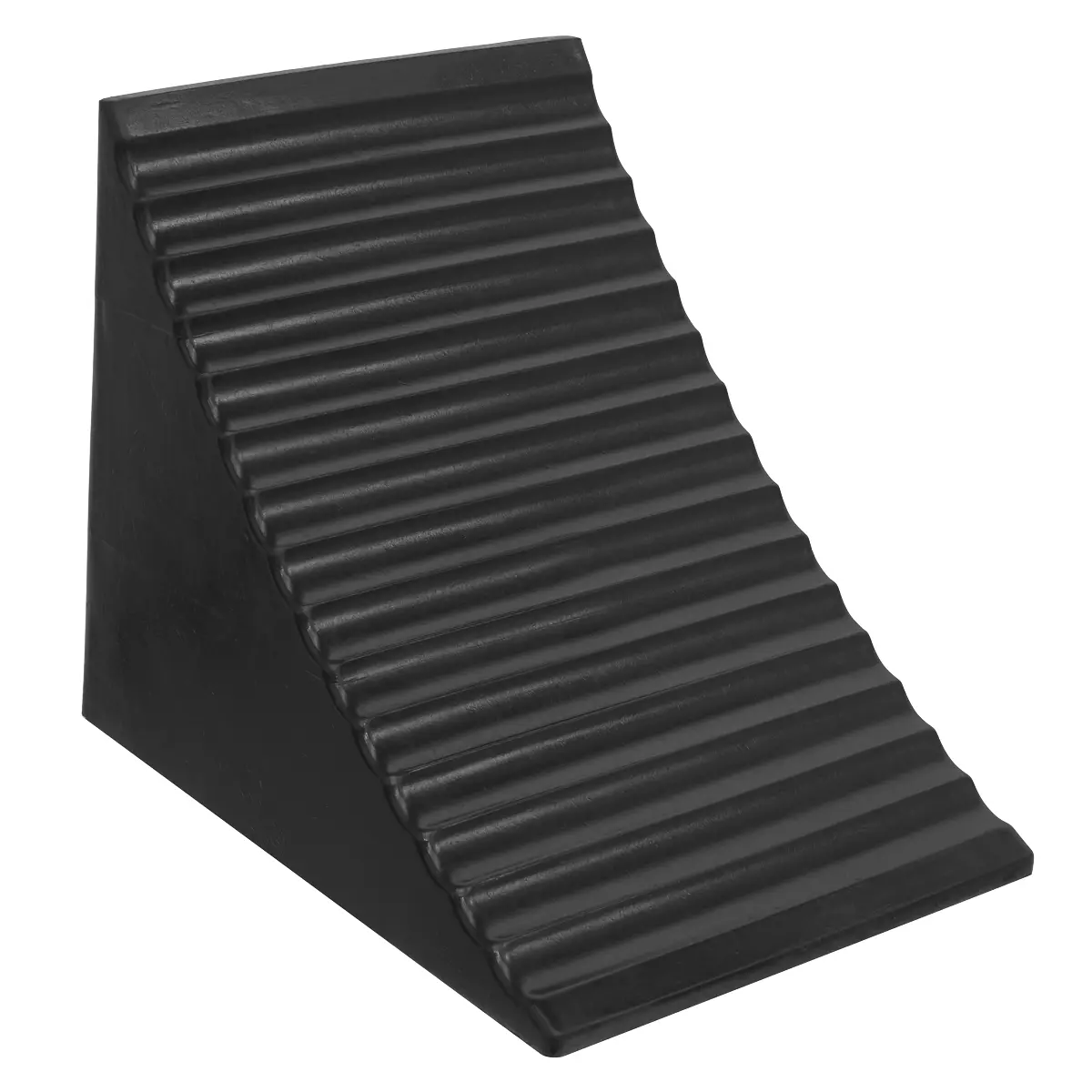 Sealey Heavy-Duty Rubber Wheel Chock - Single Cwc01 1