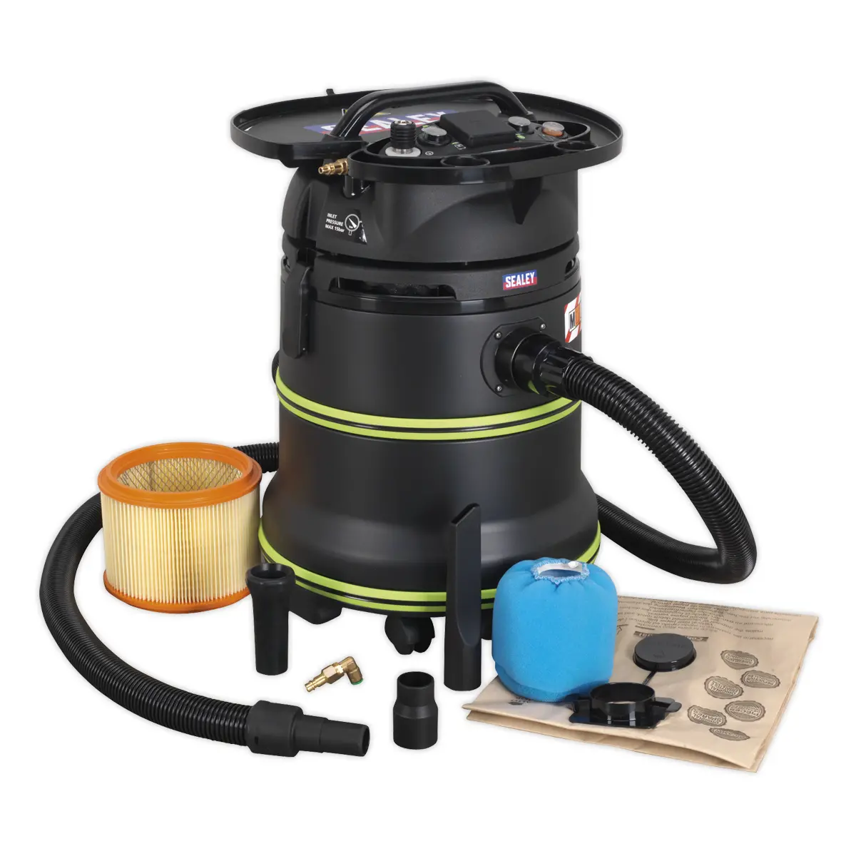 Sealey M Class Dust-Free Industrial Wet  Dry Vacuum Cleaner 35L With Autostart … 1