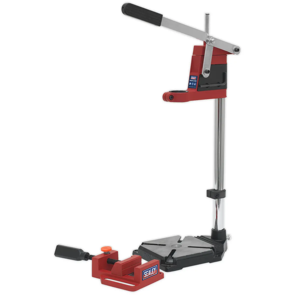 Sealey Drill Stand With Cast Iron Base 500Mm & Vice 65Mm Ds01 1