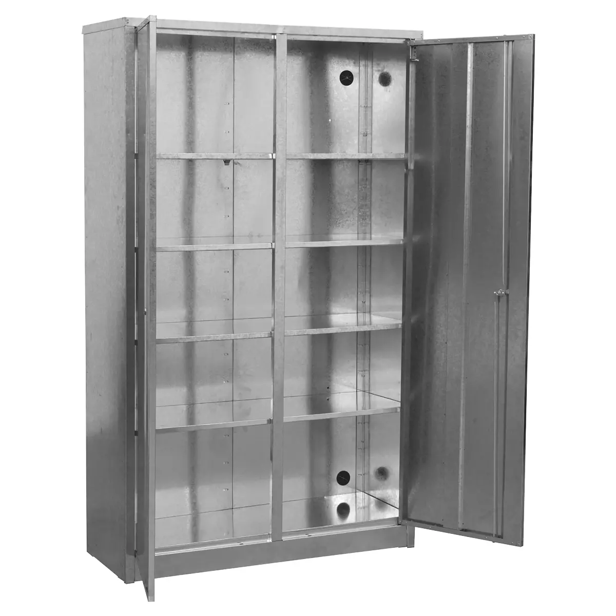Sealey Extra-Wide Galvanized Steel Floor Cabinet With 4 Shelves Gsc110385 1