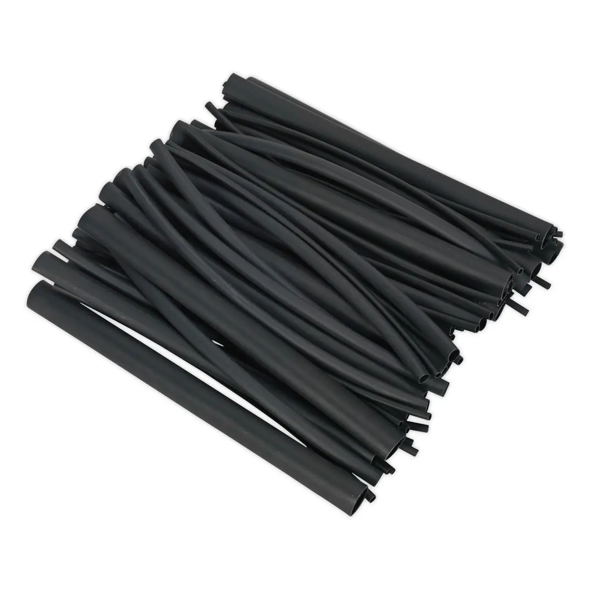 Sealey Adhesive Lined Heat Shrink Tubing Assortment 200Mm 72Pc - Black Hstal72b 1
