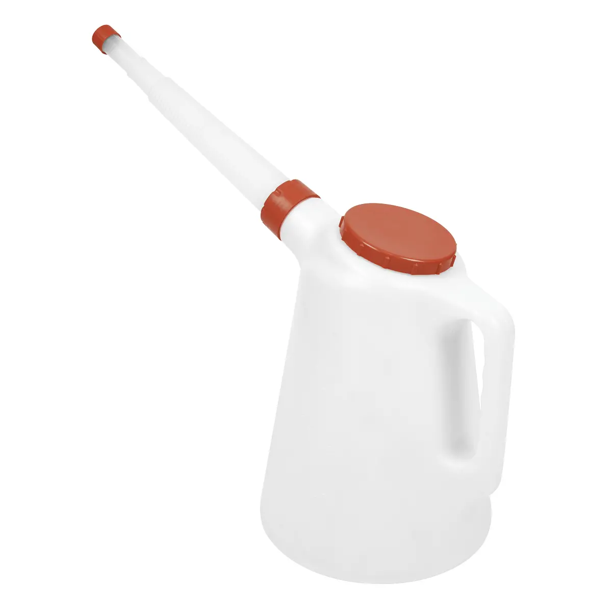 Sealey Oil Container With Flexible Spout 5L - Red Lid Jdl5r 2