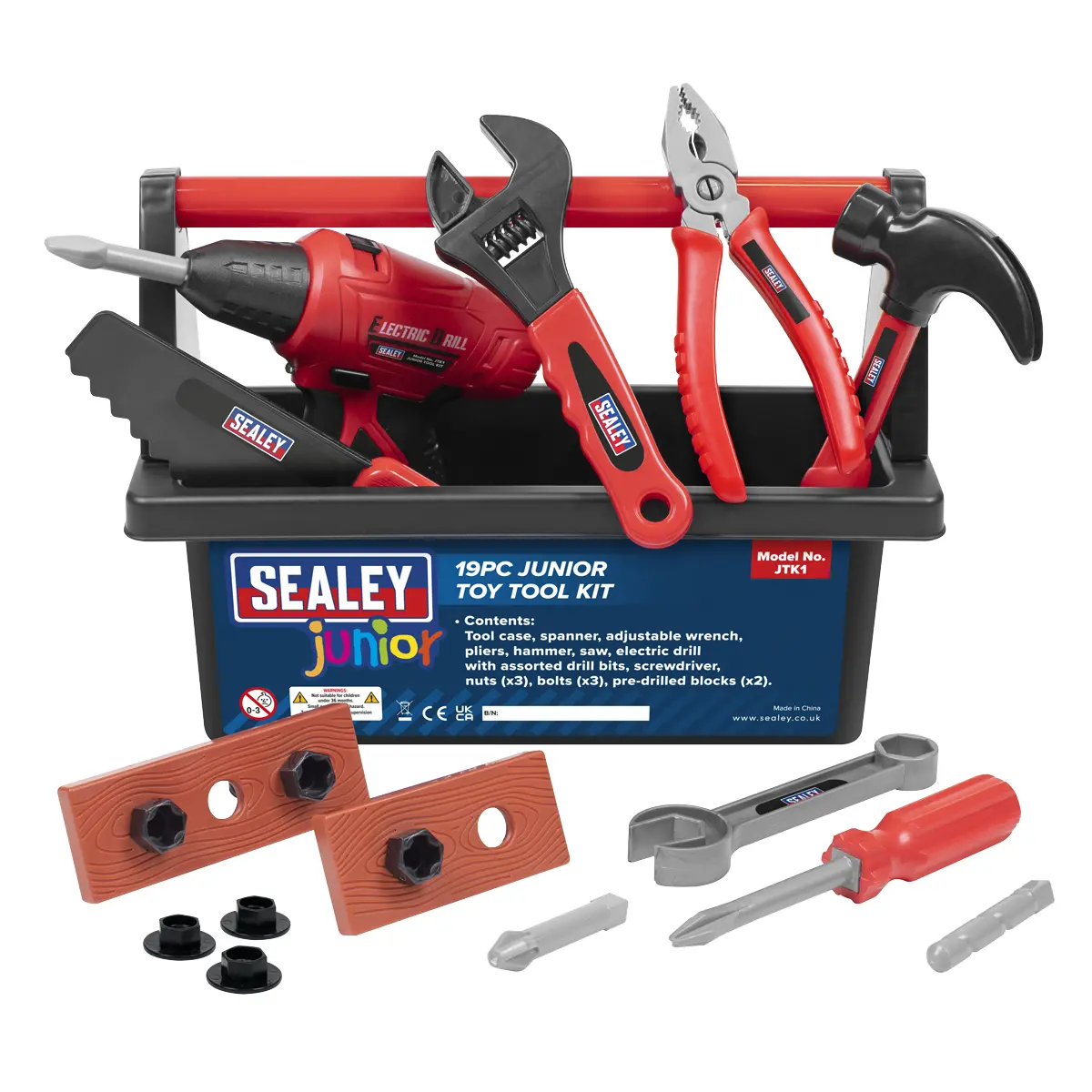 Sealey Junior Toy Tool Set 19Pc Jtk1 1