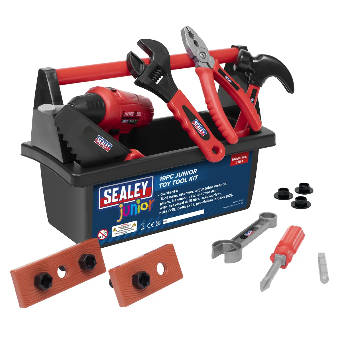 Sealey Junior Toy Tool Set 19Pc Jtk1 2