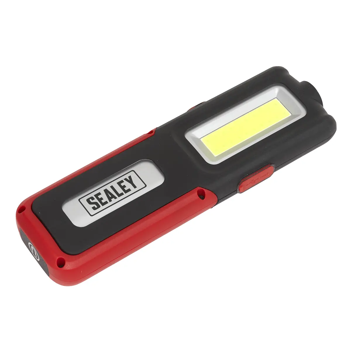 Sealey Rechargeable Inspection Light With Power Bank 5W Cob & 3W Smd Led - Red Led318r 1
