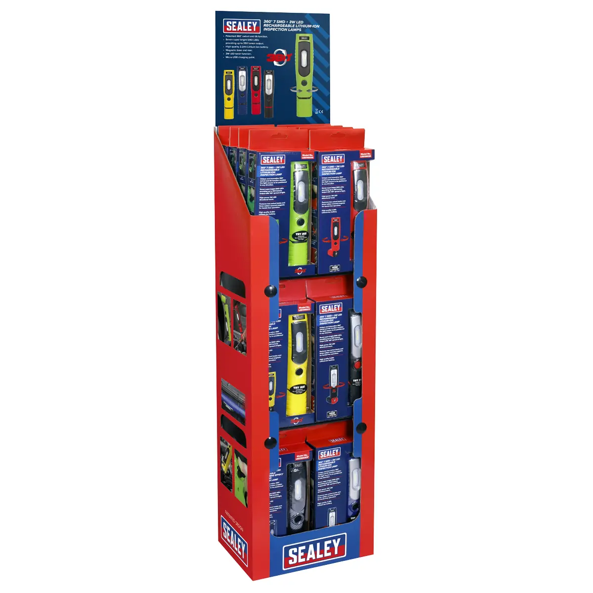 Sealey Led3602 Series Inspection Light Combination - Display Pack Of 24 Led3602combo1 1