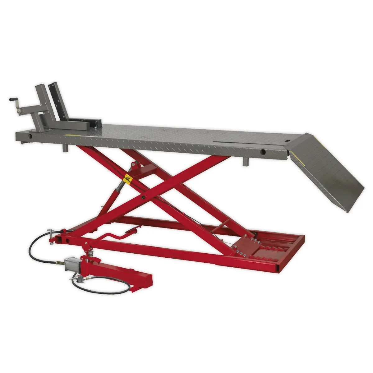 Sealey Heavy-Duty Air/Hydraulic Motorcycle Lift 680Kg Capacity Mc680a 1