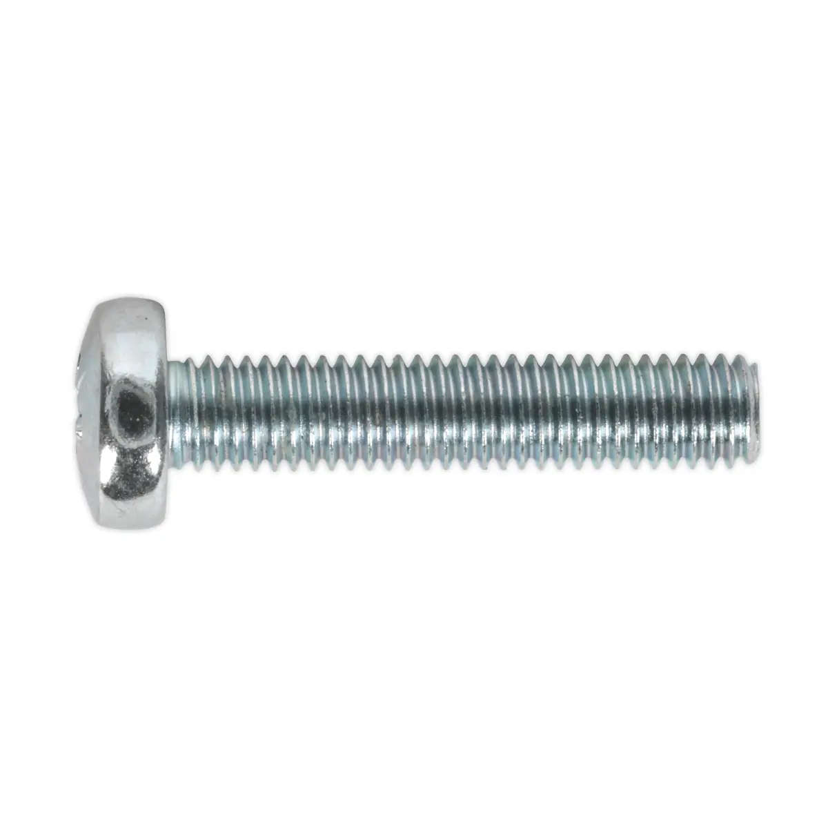Sealey Zinc Plated Pan Head Pozi Machine Screw M5 X 25Mm, Din 7985Z - Pack Of 50 Msp525 1