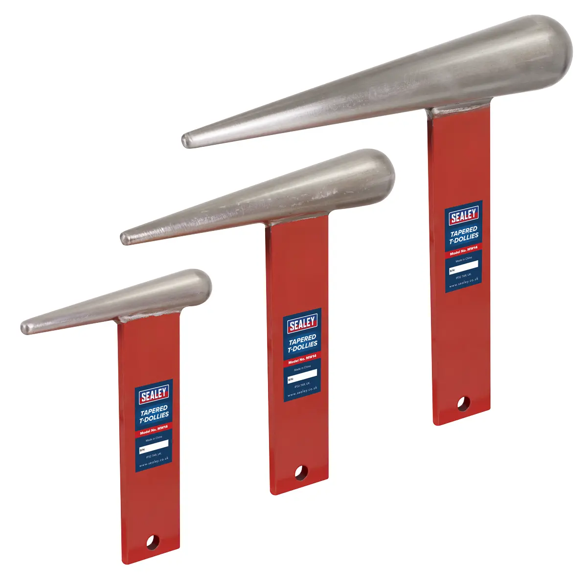 Sealey Tapered T-Dollies For Sheet Metal Forming Mw14 1