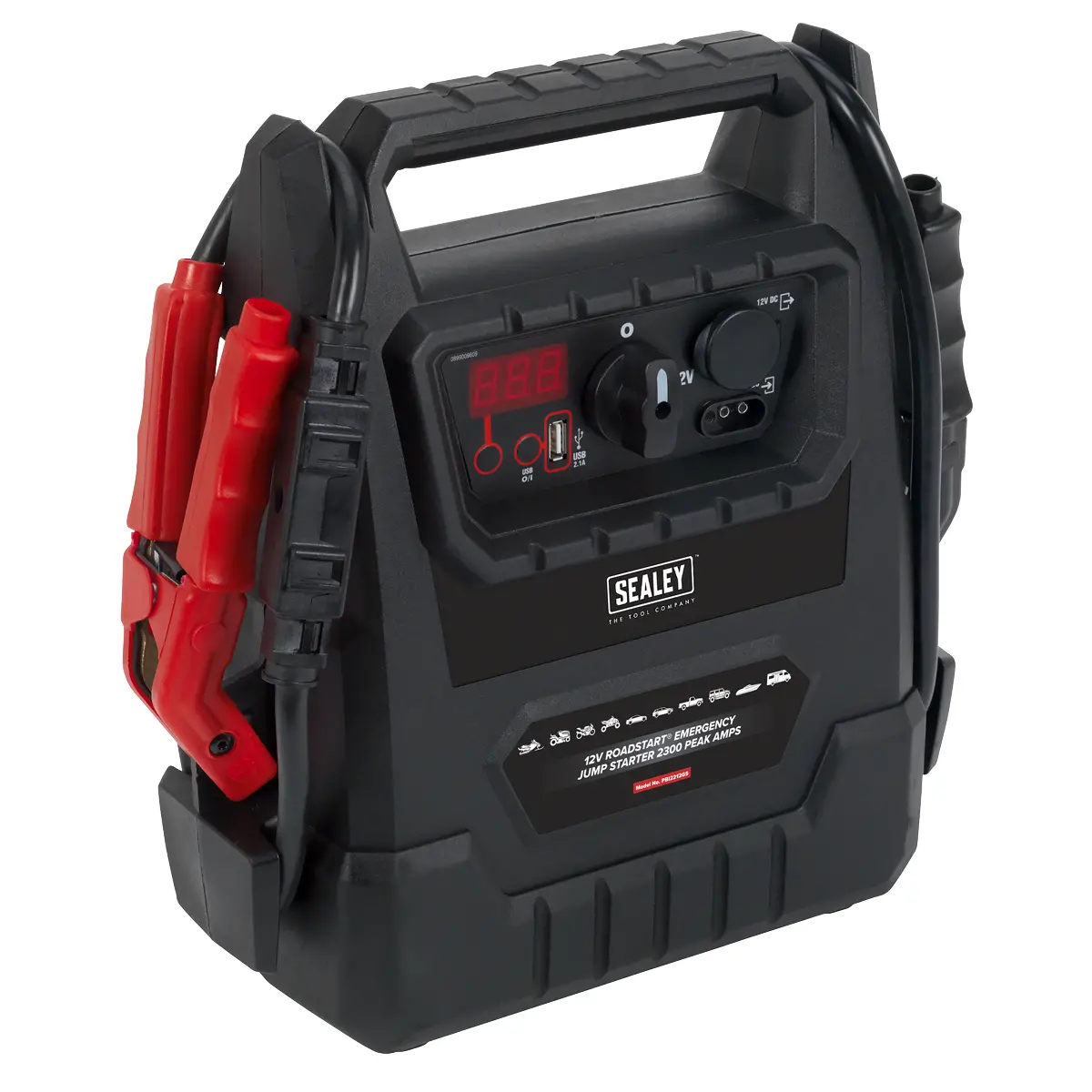 Sealey 12V Roadstart® Emergency Jump Starter 2300 Peak Amps Pbi2212gs 1