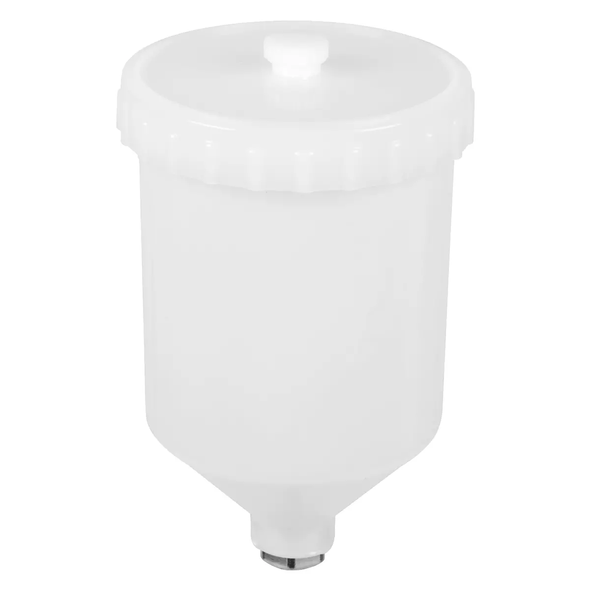 Sealey Paint Spray Gun Pot With Brass Fitting 600Ml - White Pc01 1