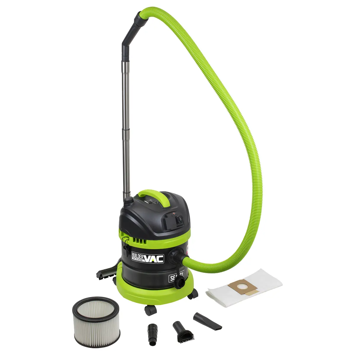 Sealey Buildervac 15L M Class Vacuum Cleaner Wet  Dry With Stainless Steel Drum… 1