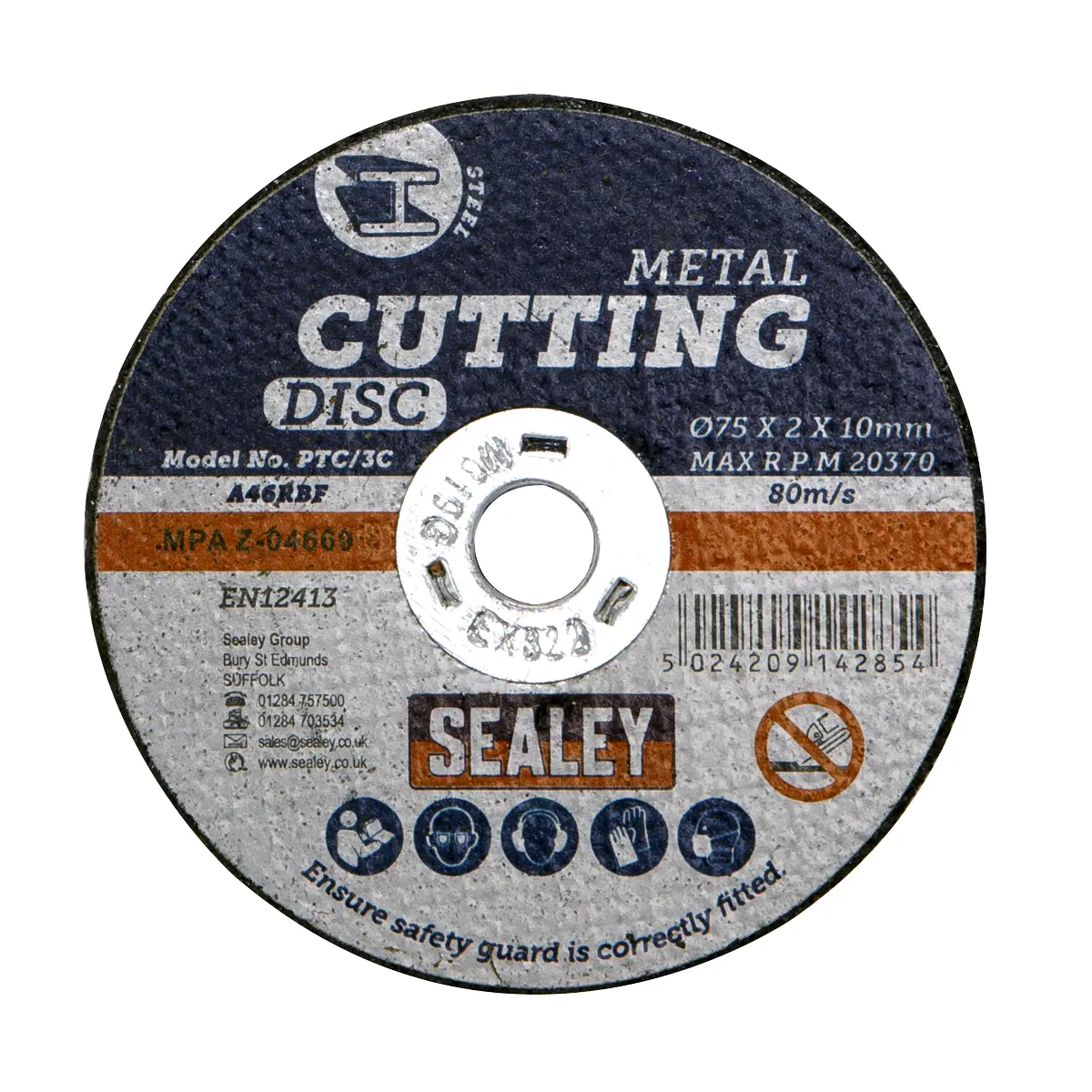 Sealey 75 X 2Mm Cutting Disc 10Mm Bore Ptc/3C 2