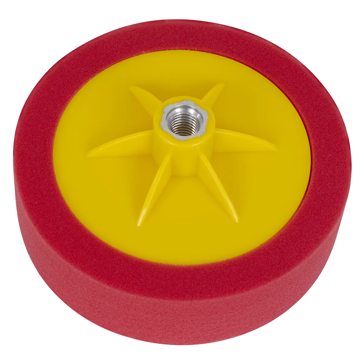 Sealey 150 X 50Mm Buffing & Polishing Foam Head M14 X 2Mm - Red/Ultra-Soft Ptc/Ch/M14-R 1