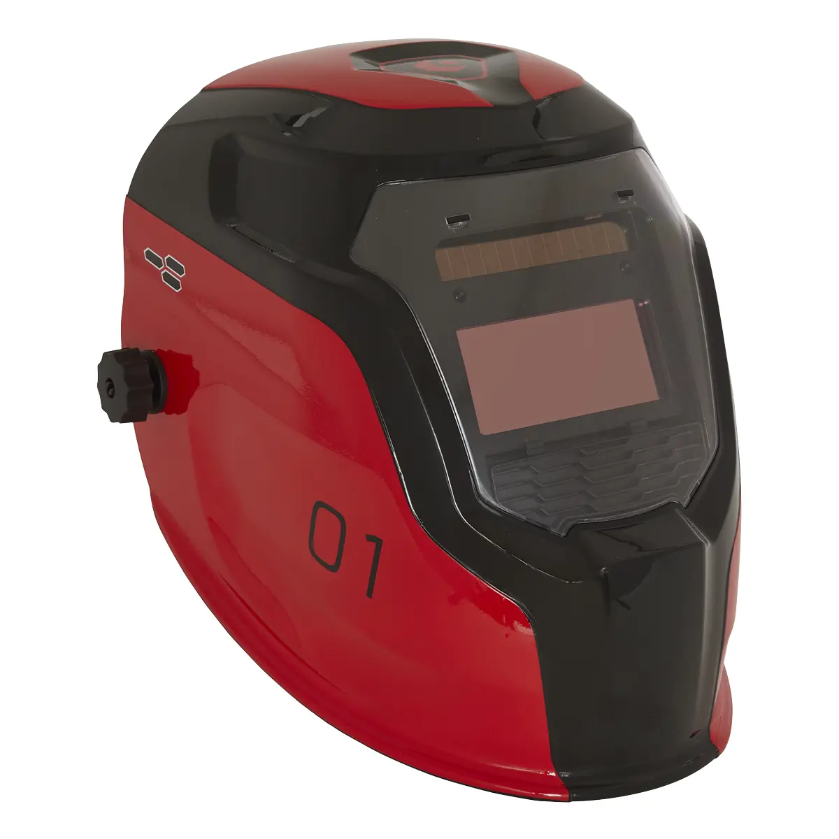 Sealey Auto Darkening Welding Helmet Shade 9-13 - Red Pwh1 2