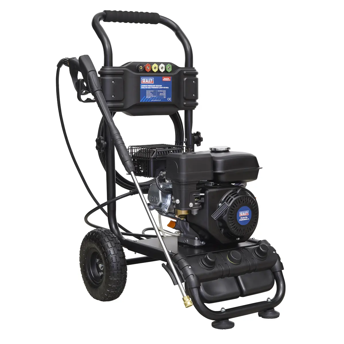 Sealey Pressure Washer 220Bar 636L/Hr 6.5Hp - Petrol Pwm2500 1