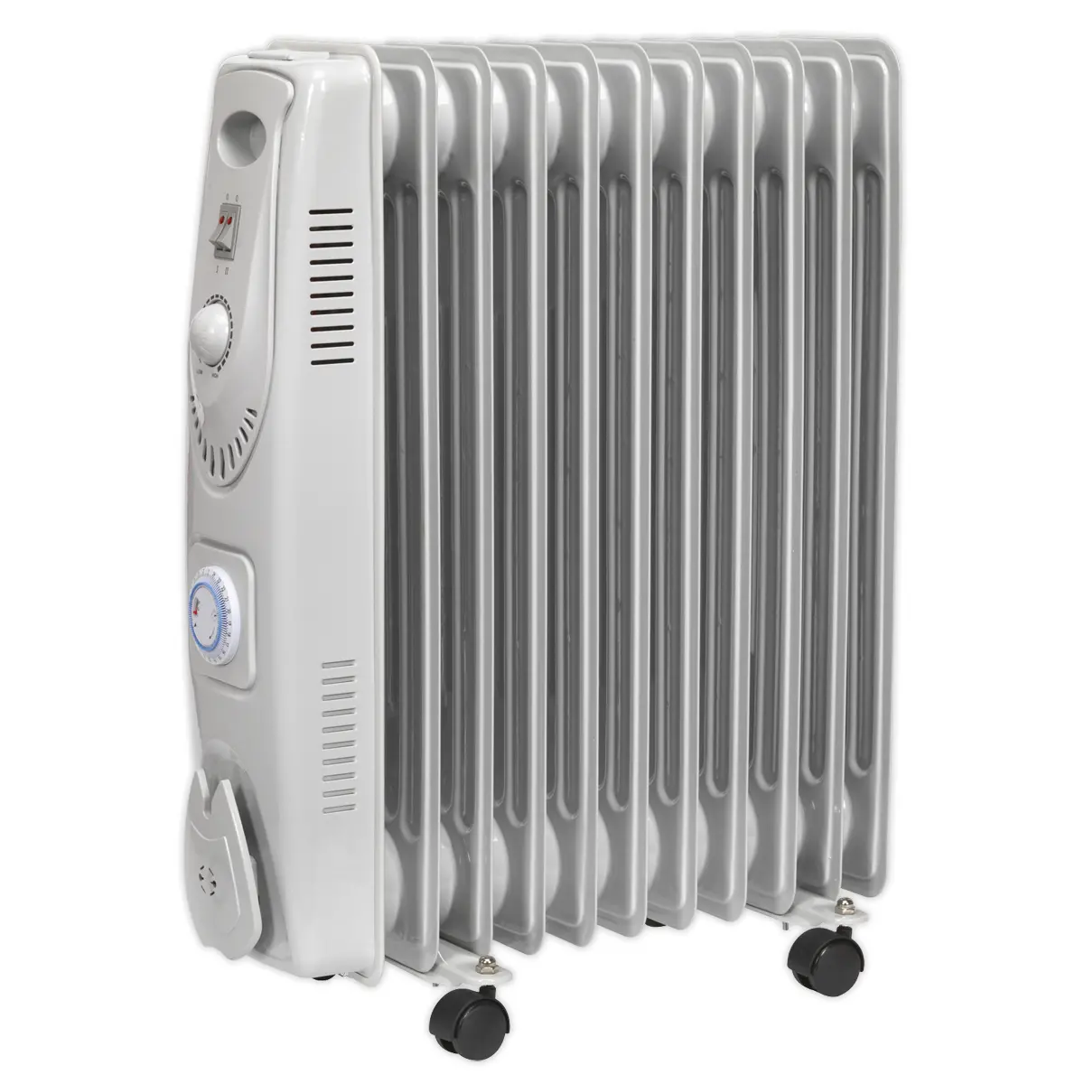 Sealey 11-Element Oil Filled Radiator With Timer 2500W/230V Rd2500t 1