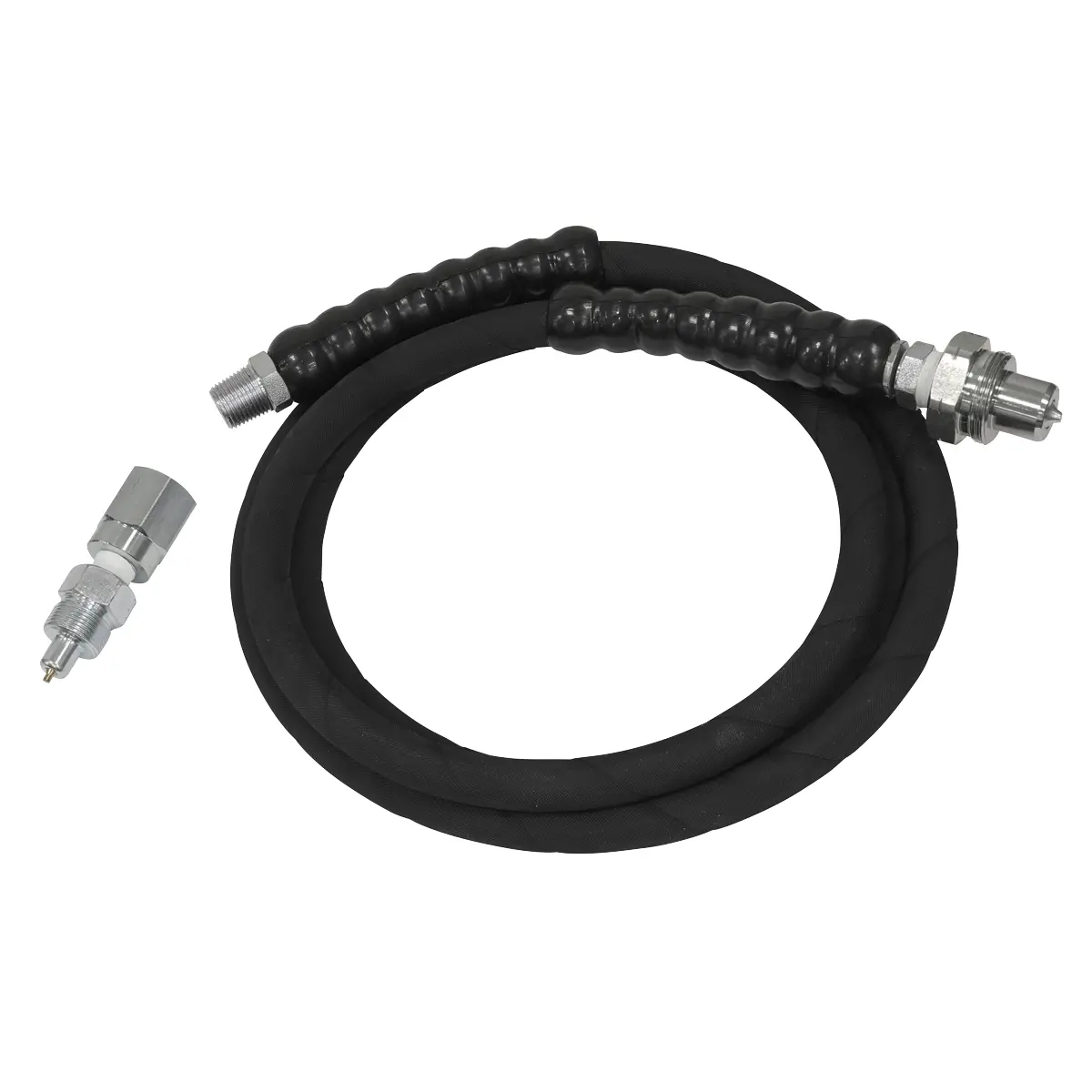 Sealey High Pressure Hydraulic Hose 3/8" & 3/8" To 1/4" Adaptor Re111 1