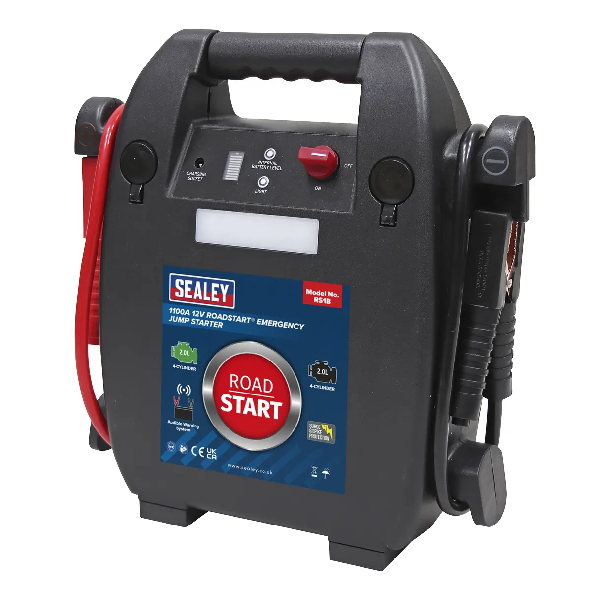 Sealey Roadstart® 12V Emergency 4-Cylinder Jump Starter 2L Rs1b 1