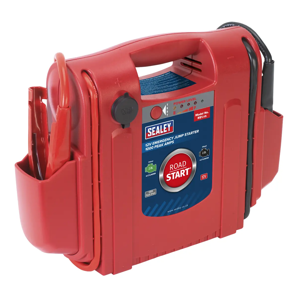 Sealey Roadstart® 12V Emergency Jump Starter 1000 Peak Amps Rs1 1