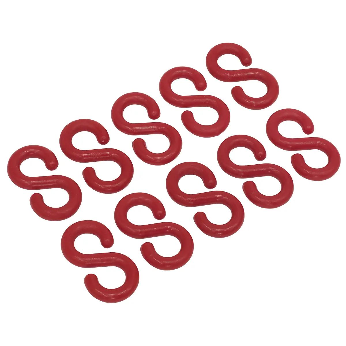 Sealey Plastic Chain S-Hook - Pack Of 10 Rsh10 1