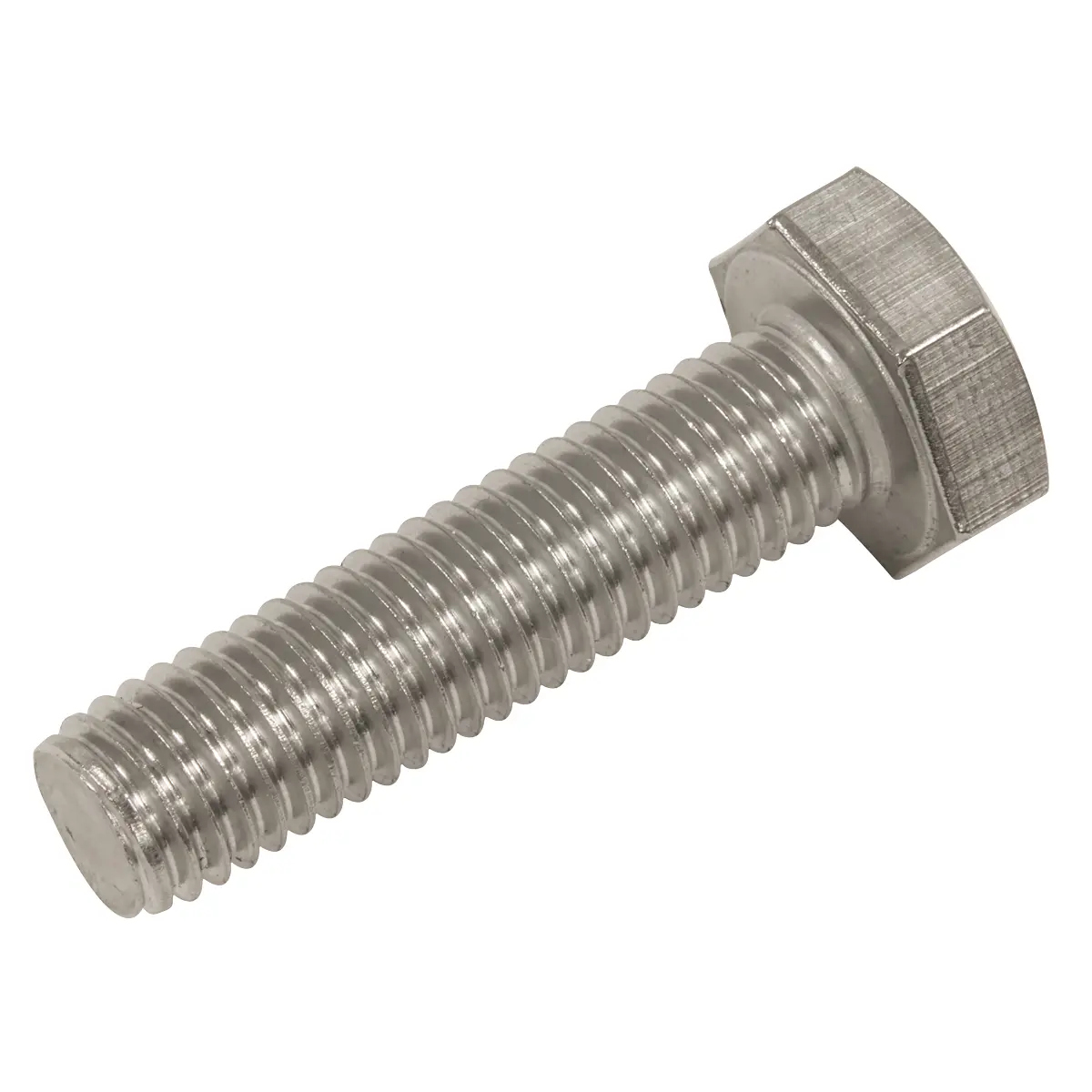 Sealey Stainless Steel Hex Head Set Screw Din 933 - M10 X 40 A2 - Pack Of 25 S1040 1
