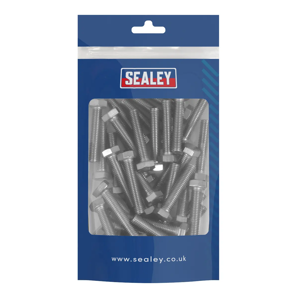 Sealey Stainless Steel Set Screw M8 X 1.25 Pitch, Din 933 - Pack Of 50 S840s 1