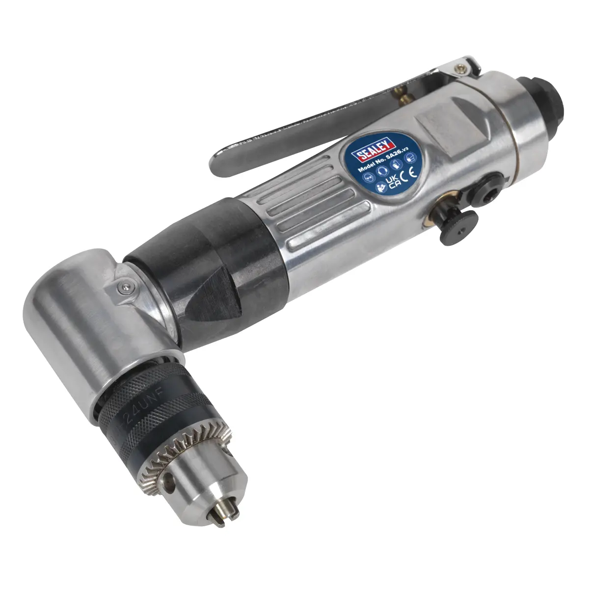 Sealey Reversible Air Angle Drill 10Mm Sa26 1