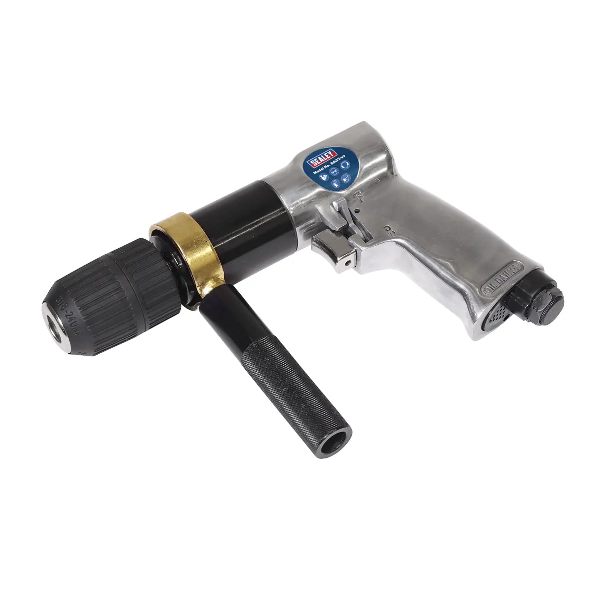 Sealey Reversible Air Drill 13Mm With Keyless Chuck Sa27 1