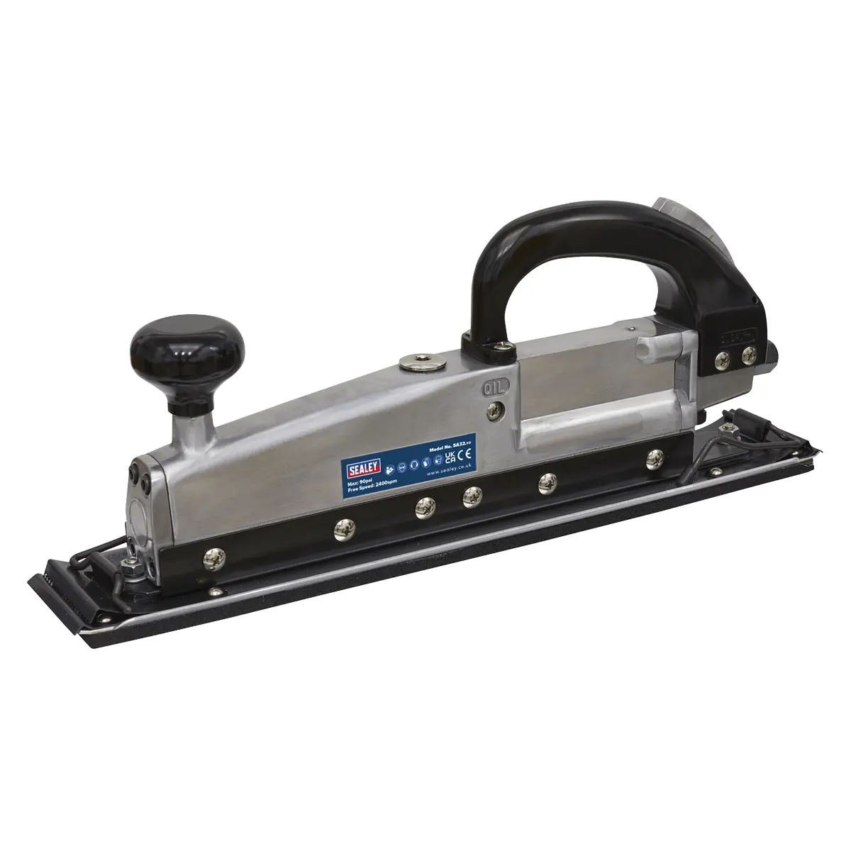 Sealey Twin Piston In-Line Air Sander 400 X 70Mm Sa32 1