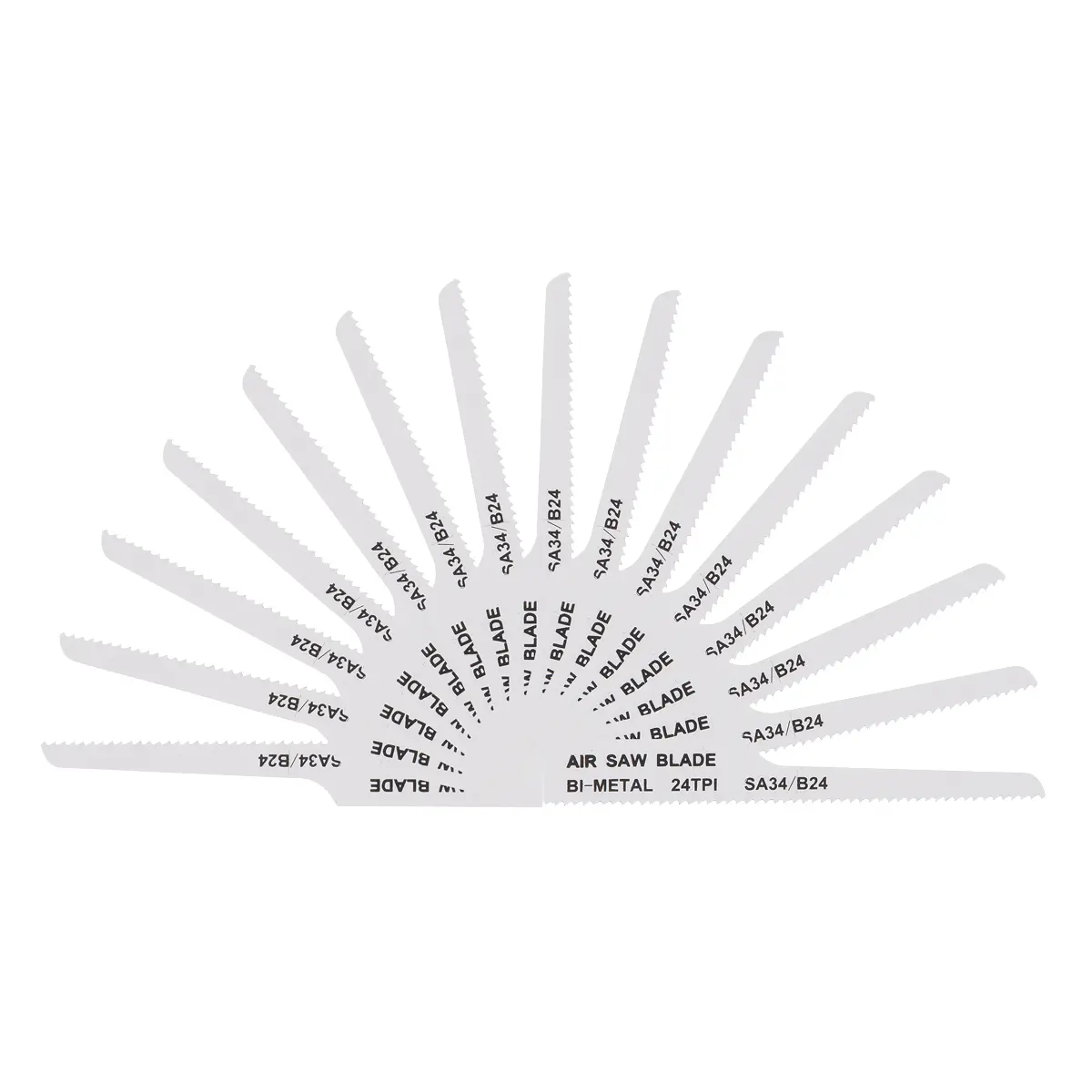 Sealey 94.5Mm Hss Air Saw Blade 24Tpi - Pack Of 15 Sa34/B2415 1