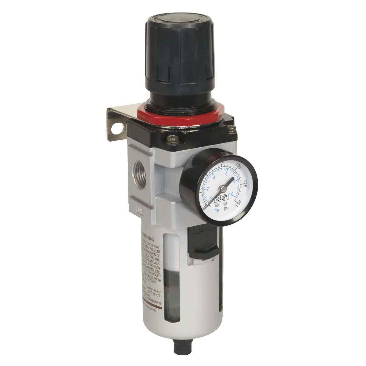 Sealey High Flow Air Filter/Regulator With Gauge Sa4001fr 1