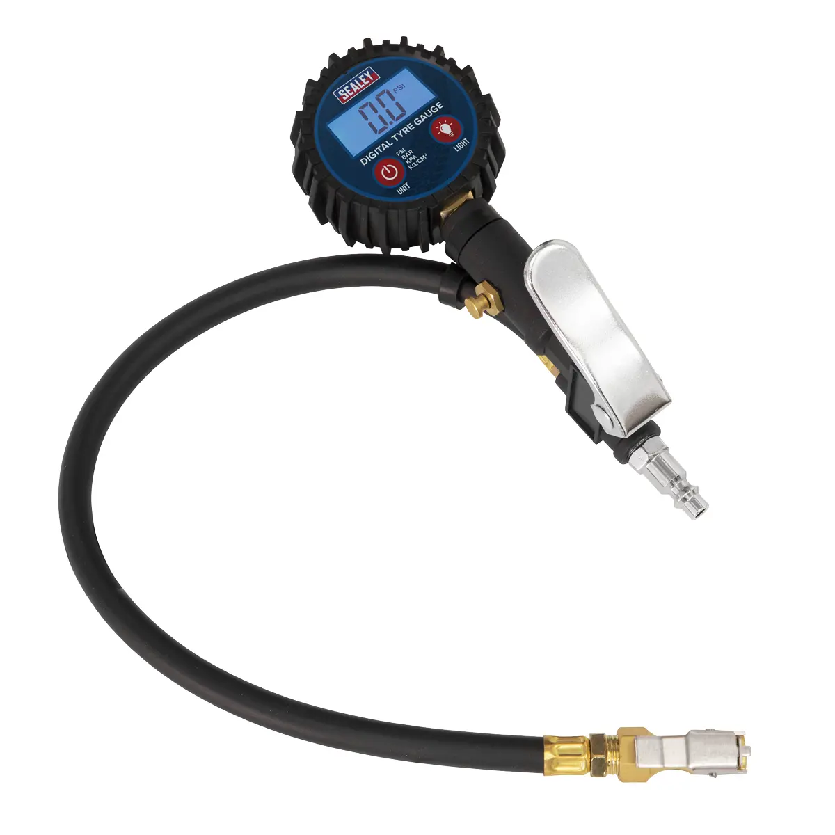 Sealey Digital Tyre Inflator With Clip-On Connector Sa400 1