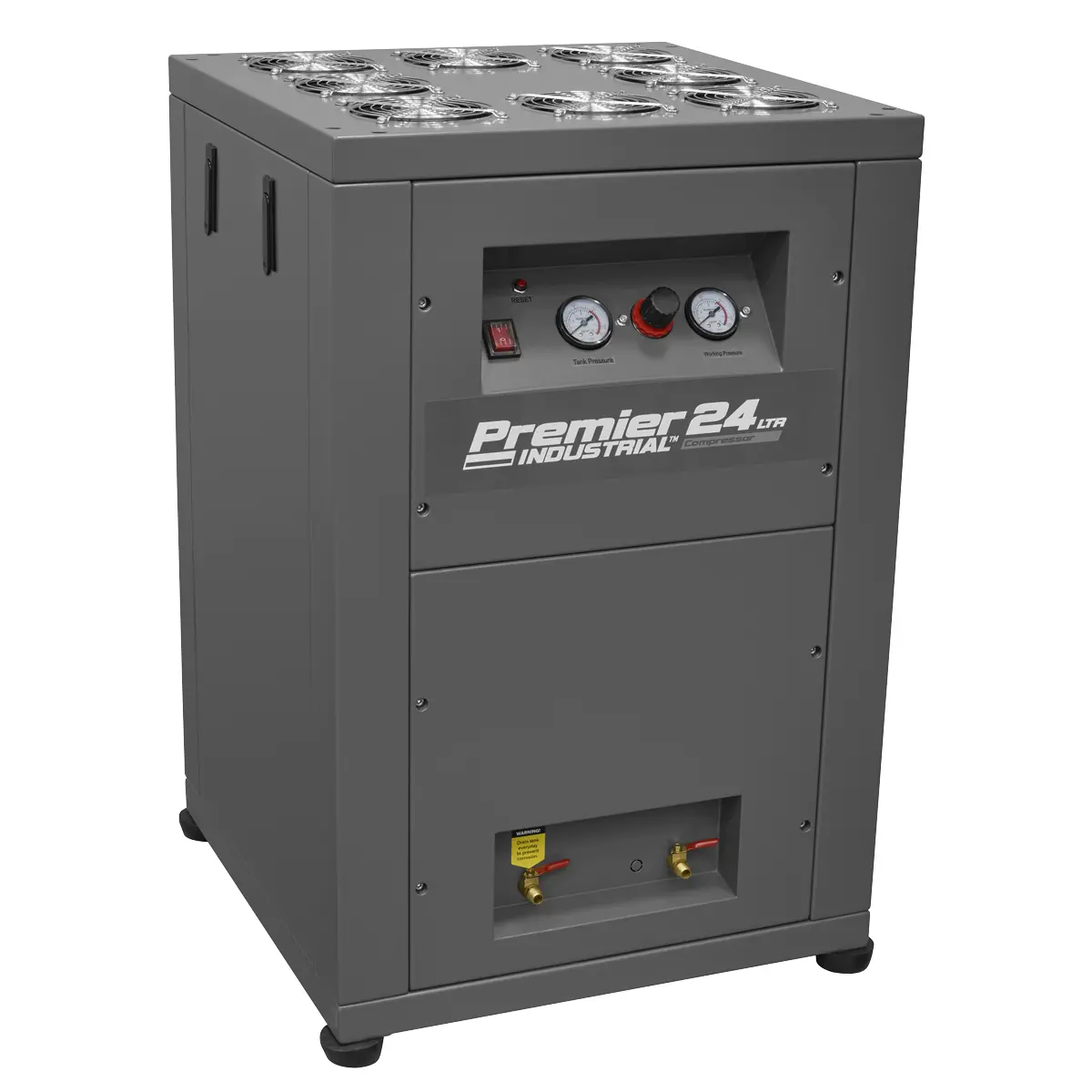 Sealey Oil Free Low Noise Air Compressor 24L Direct Drive 3Hp Sac01vln 1