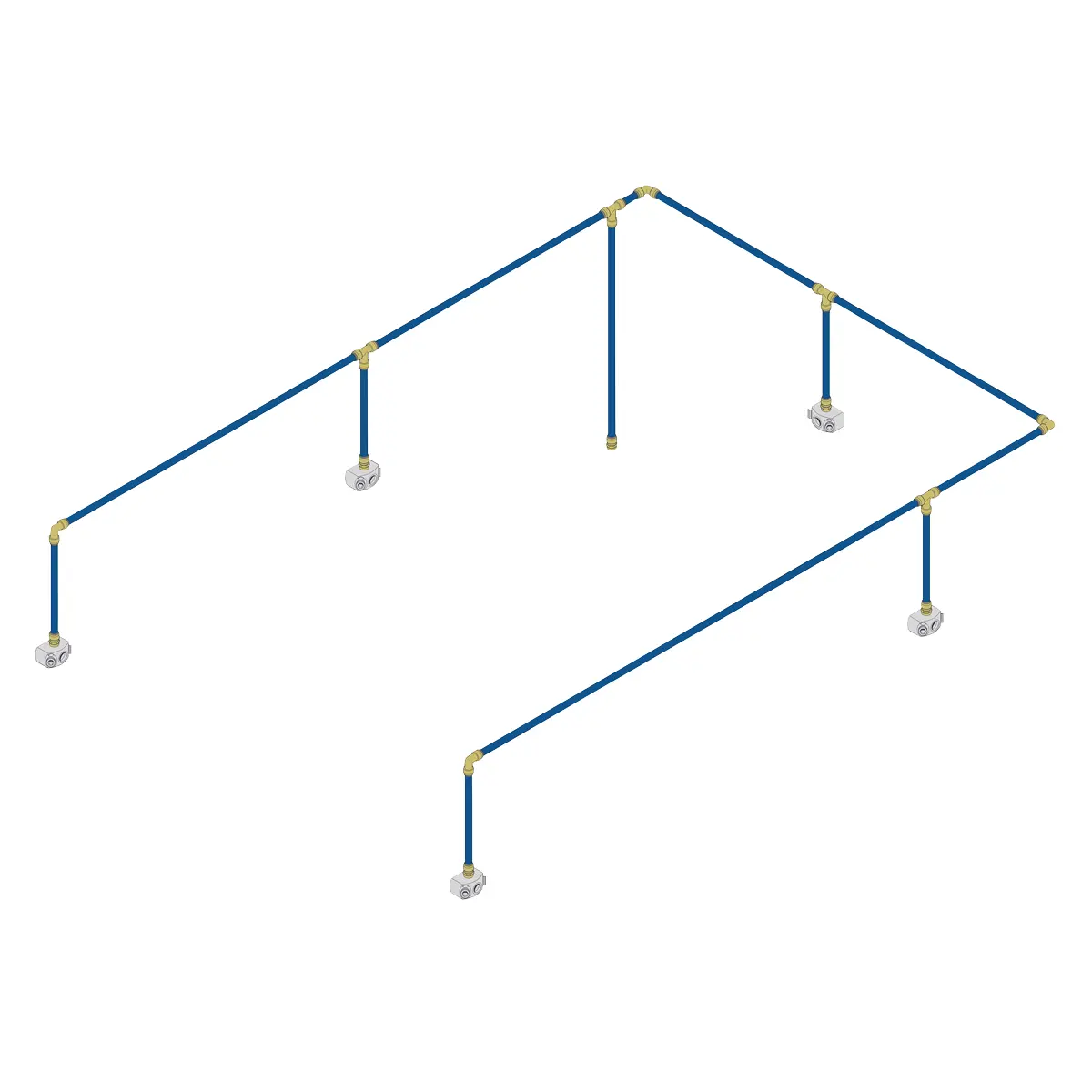 Sealey Sharkbite® 36M 5-Drop Air Supply System Kit 15Mm Sbakit515 1