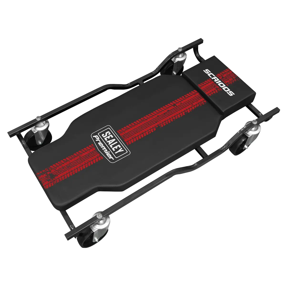 Sealey Steel Creeper With 4 Rough Ground Wheels Scr100s 1