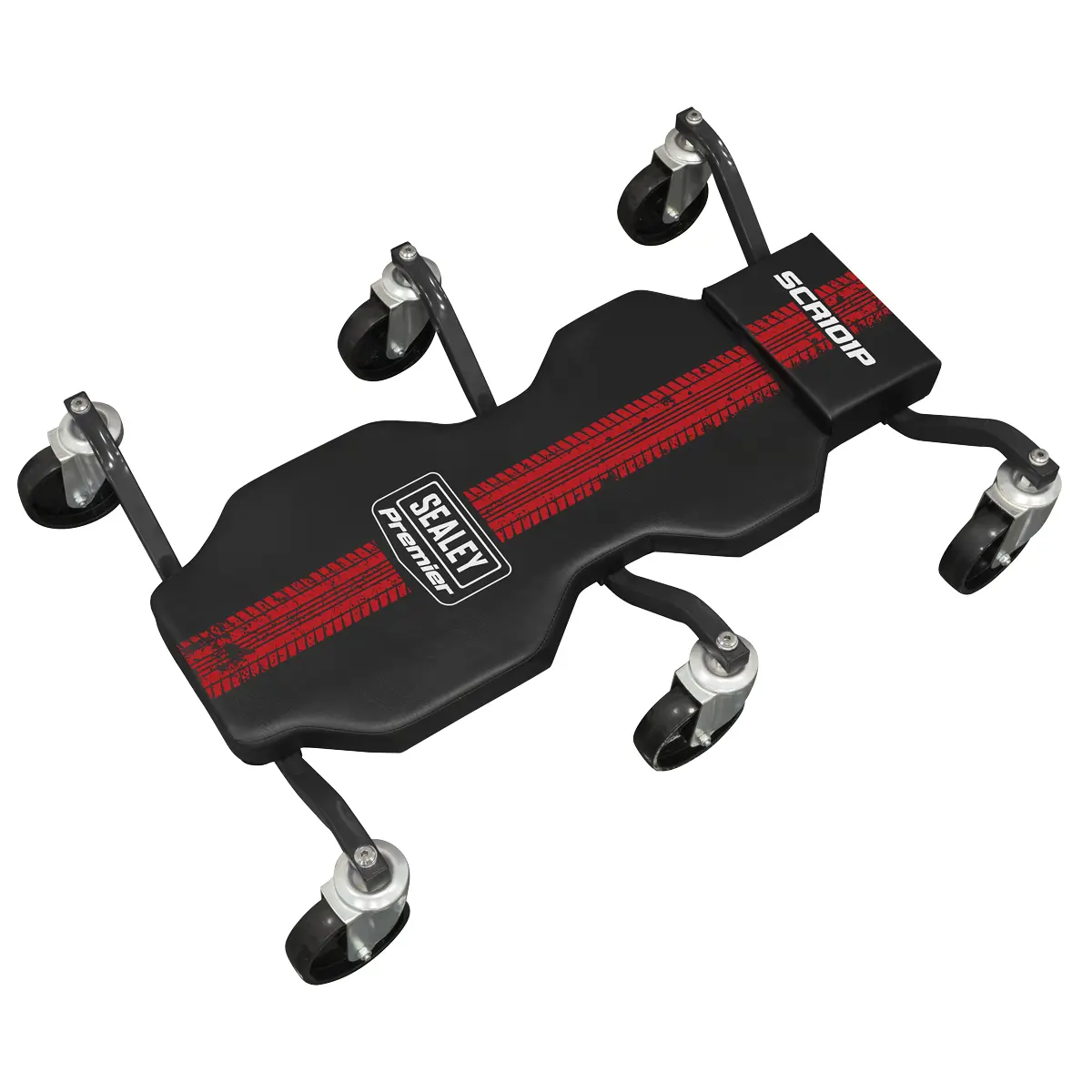 Premier Steel Creeper With 6 Rough Ground 5" Wheels & Headrest Scr101p 1