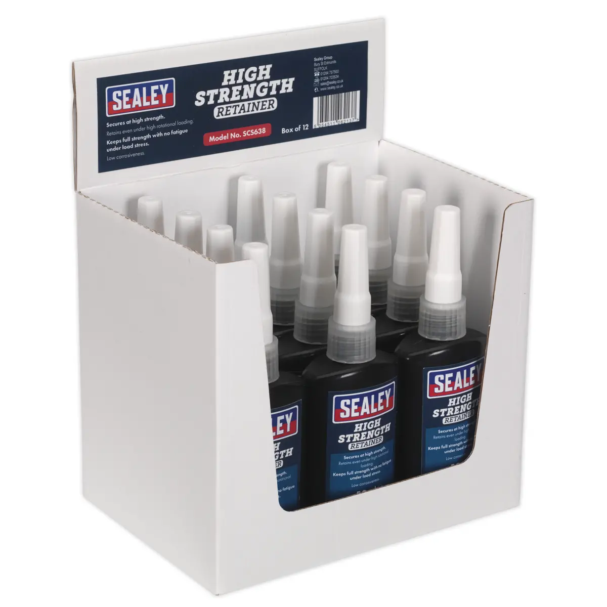 Sealey High Strength Retainer 50Ml - Pack Of 12 Scs638 1