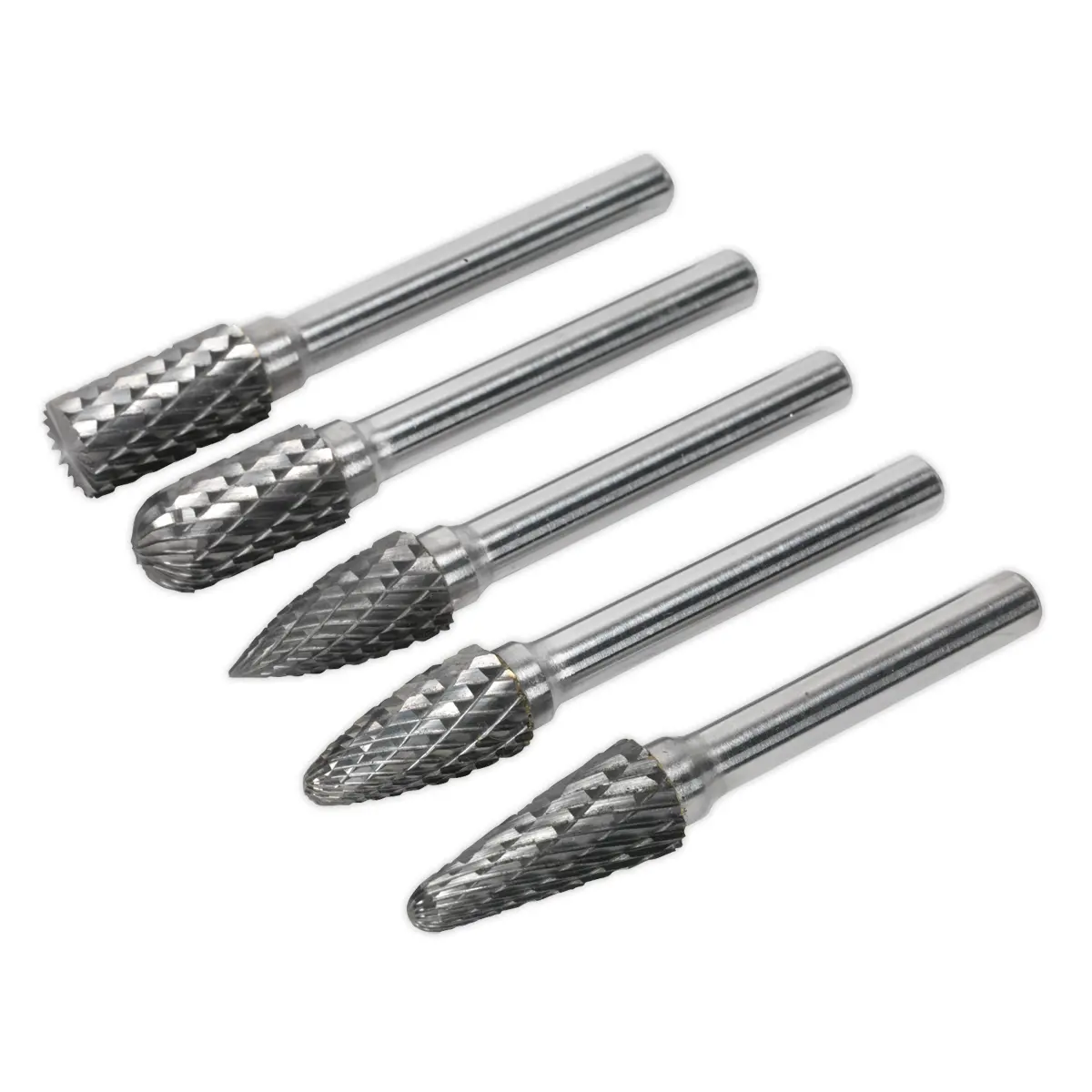 Sealey Tungsten Carbide Rotary Burr Set 5Pc Sdbk5 1