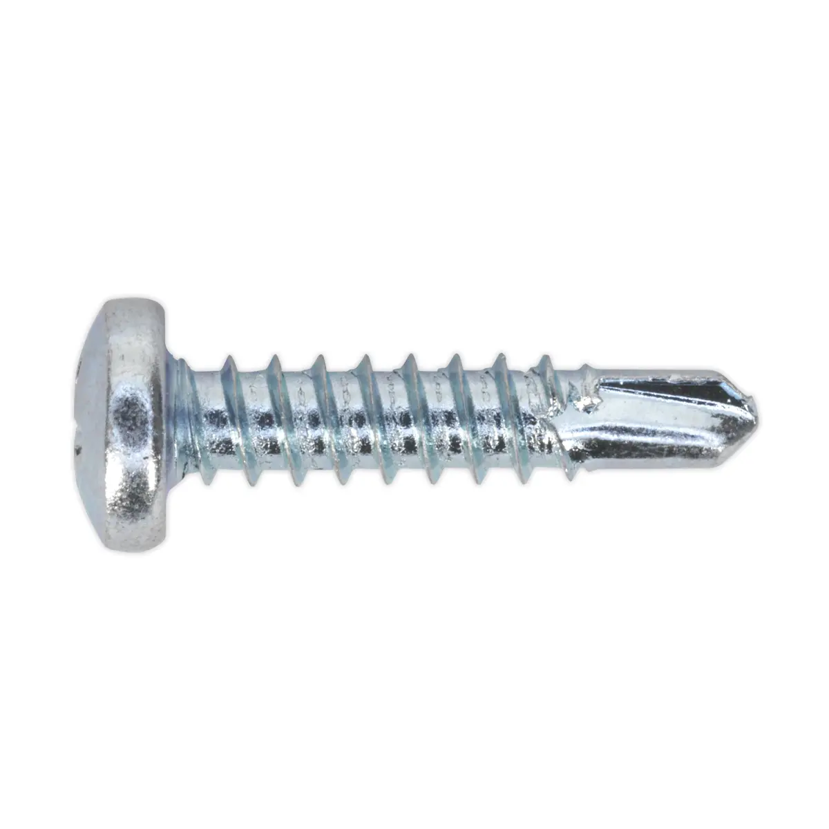 Sealey Zinc Plated Self-Drilling Pan Head Phillips Screw 4.2 X 19Mm - Pack Of 100 Sdph4219 1