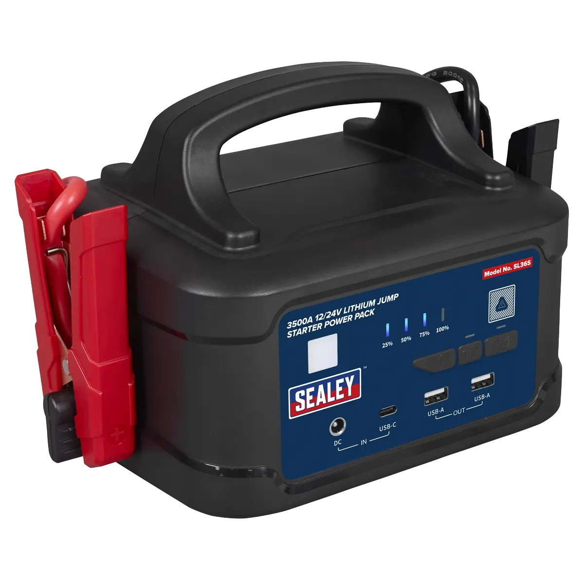 Sealey 3500A 12/24V Lithium Jump Starter Power Pack Sl36s 1