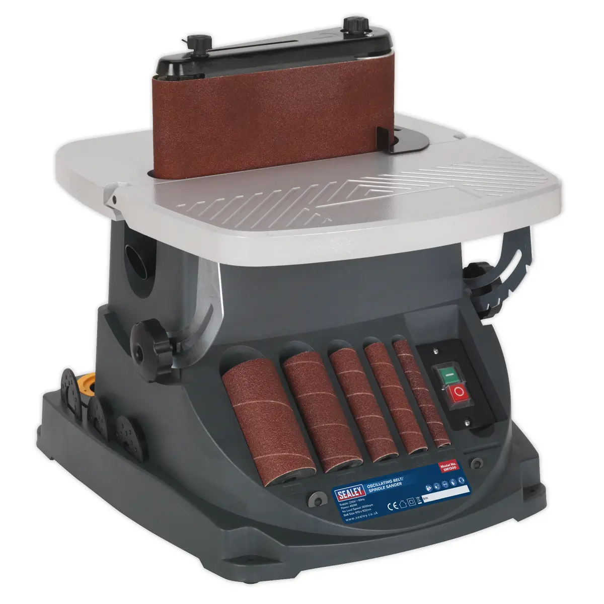 Sealey Oscillating Belt & Spindle/Bobbin Sander 450W/230V Sm1300 1